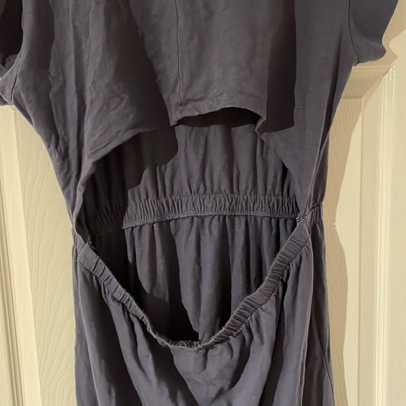 Blue/grey maxi dress with open back - Picture 5 of 6